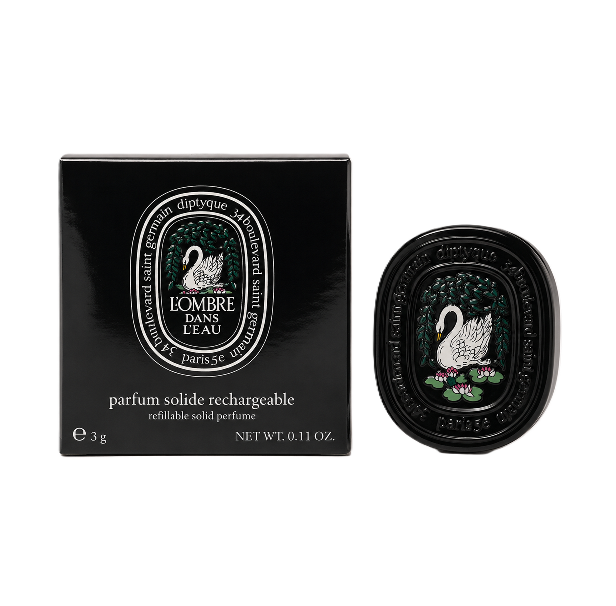 Diptyque L'Ombre dans L'Eau parfum solide rechargeable 3g