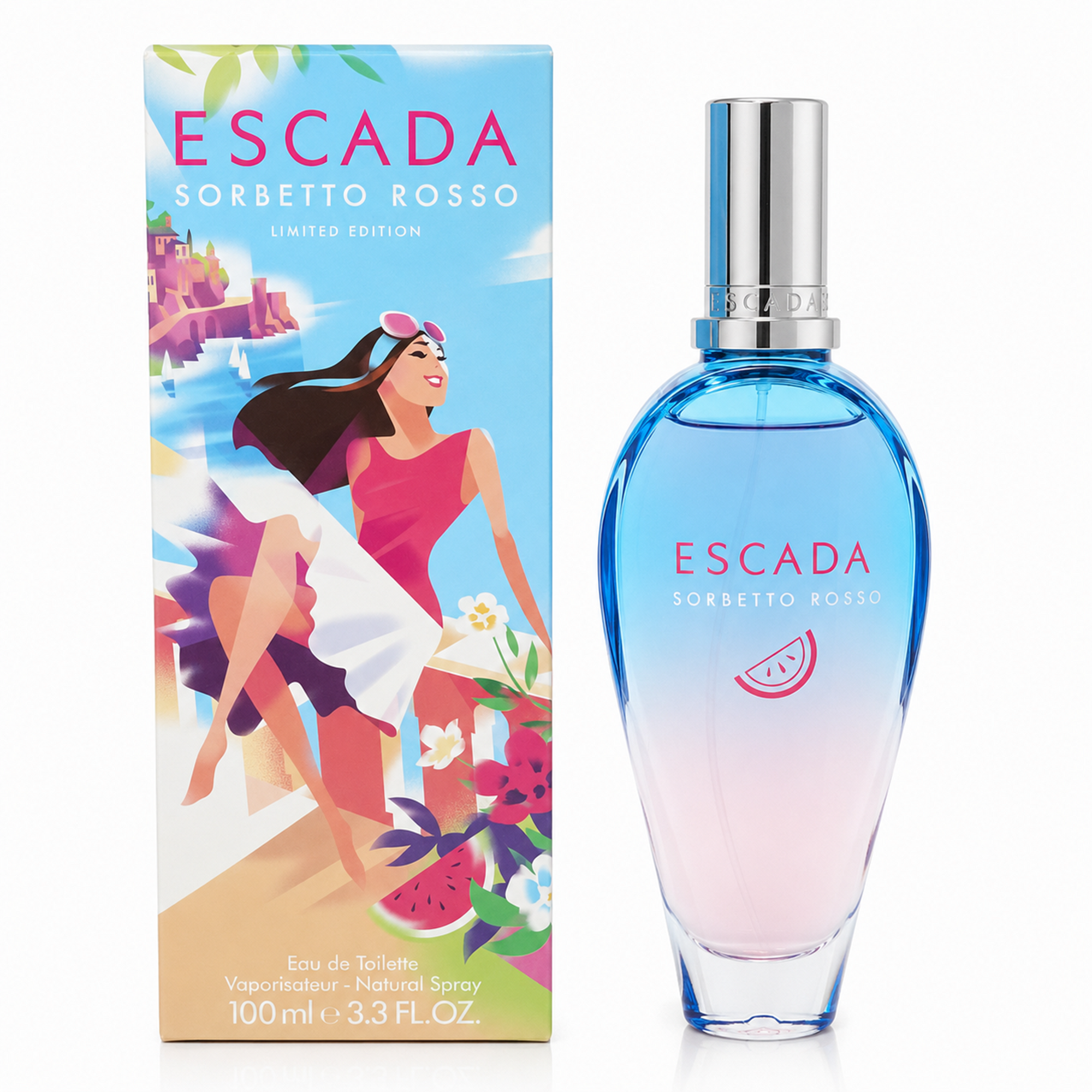 Escada Sorbetto Rosso Édition Limitée Eau de Toilette Vaporisateur 100ml
