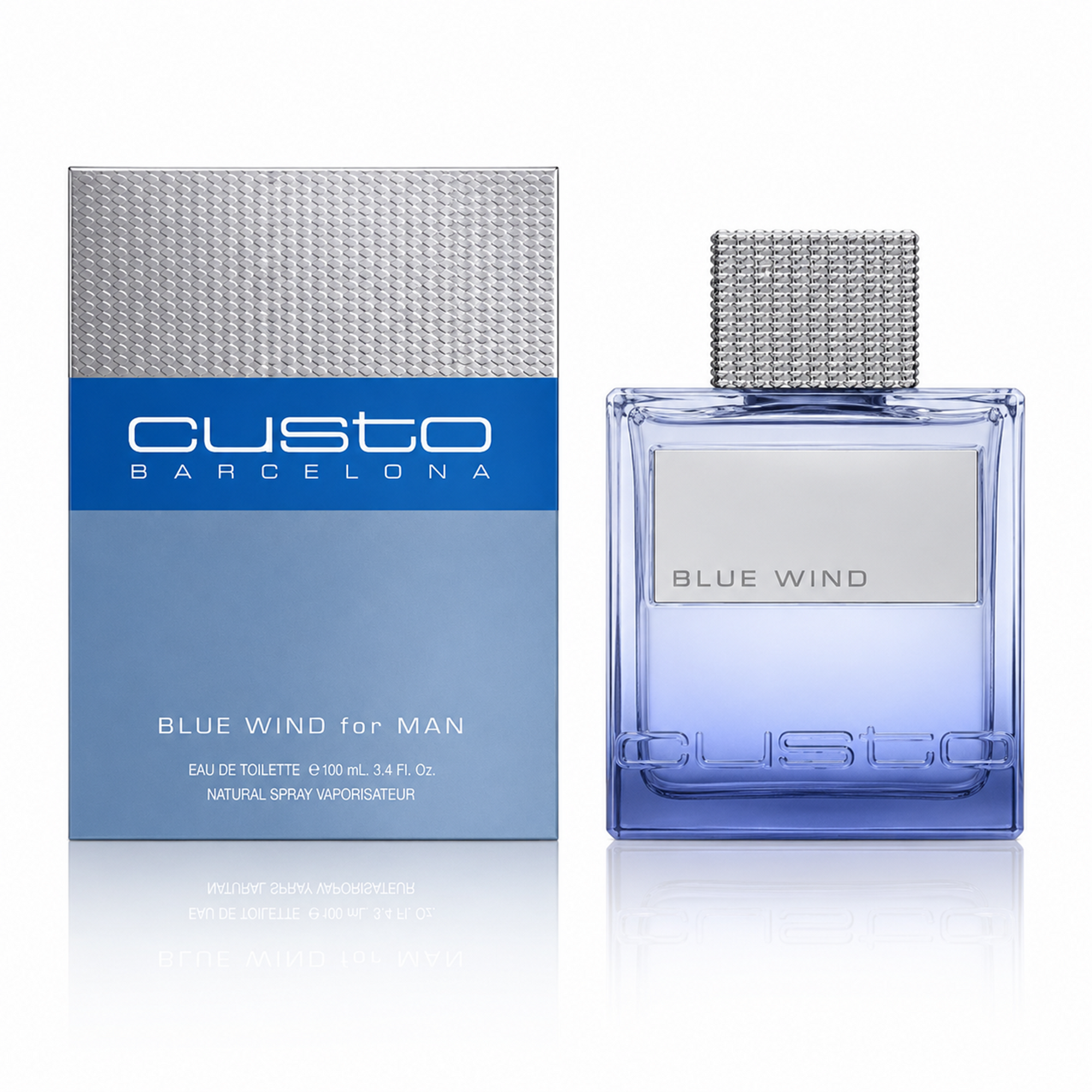 Custo Barcelona Blue Wind pour Homme Eau de Toilette Vaporisateur 100ml