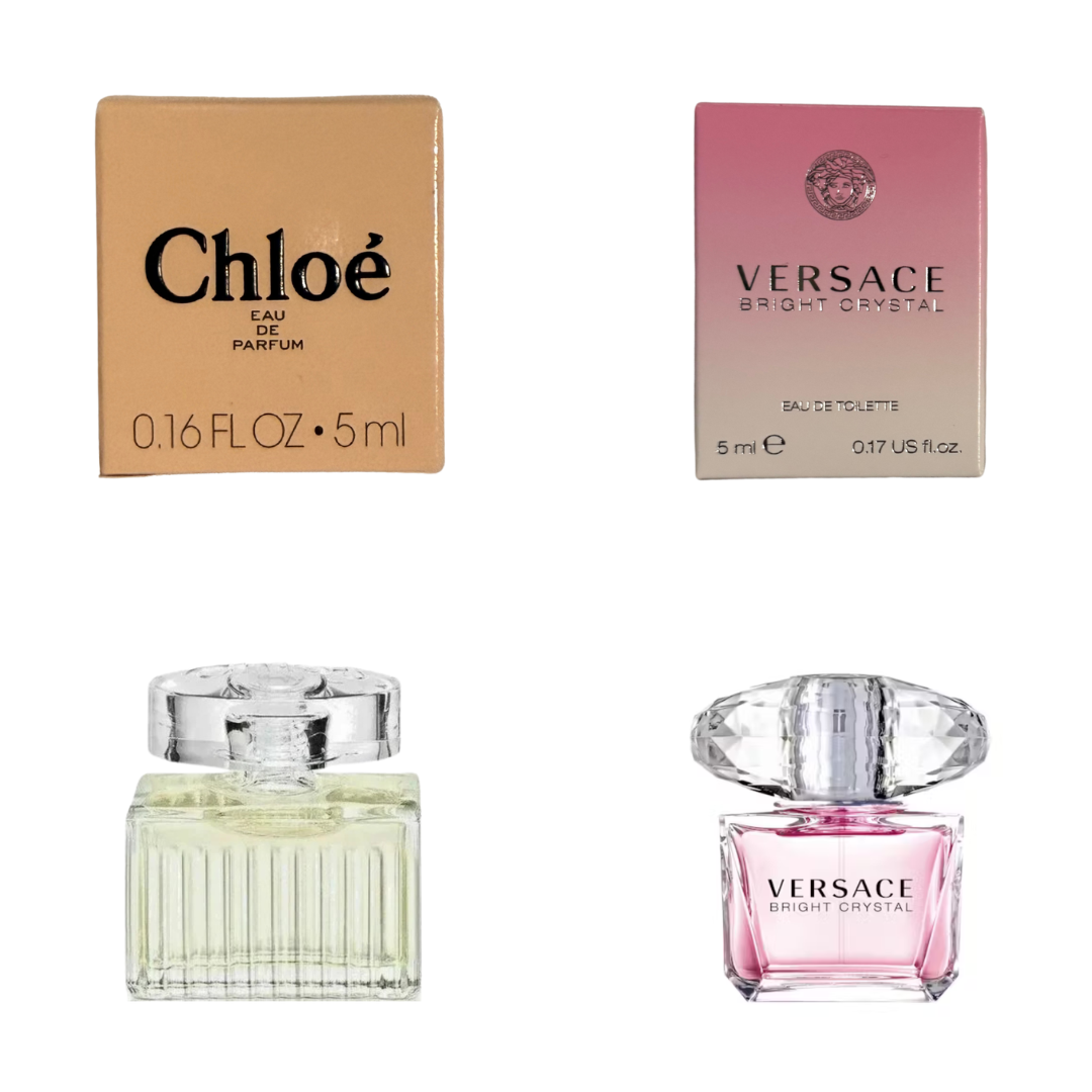 5ml Miniature Flacon Bundle Chloé X Versace Bright Crystal