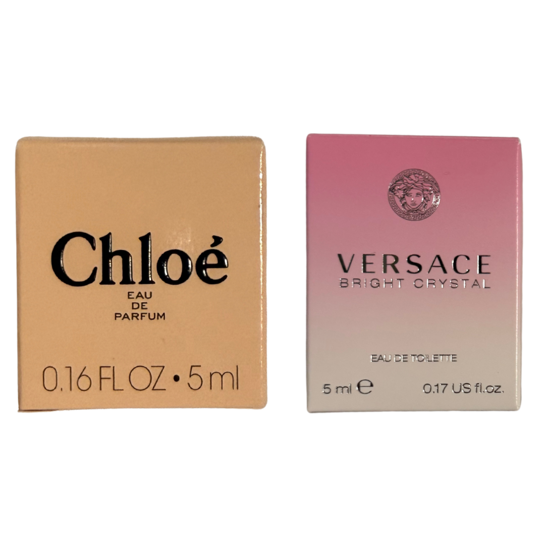 5ml Miniature Flacon Bundle Chloé X Versace Bright Crystal