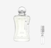 Parfums de Marly - Valaya Exclusif Flakon und Probenflakon nebendran