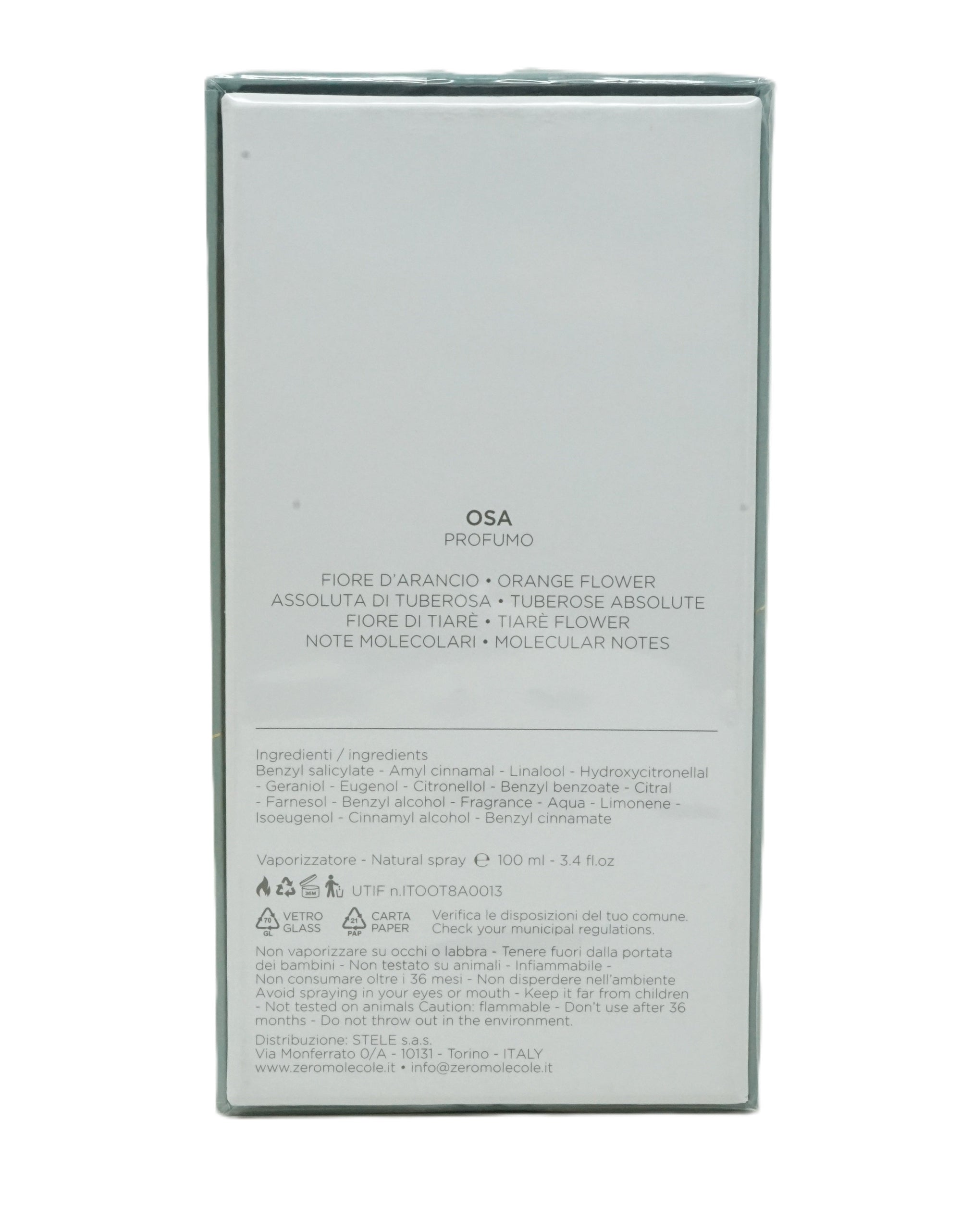 Zeromolecole Osa Eau de Toilette 100 ml