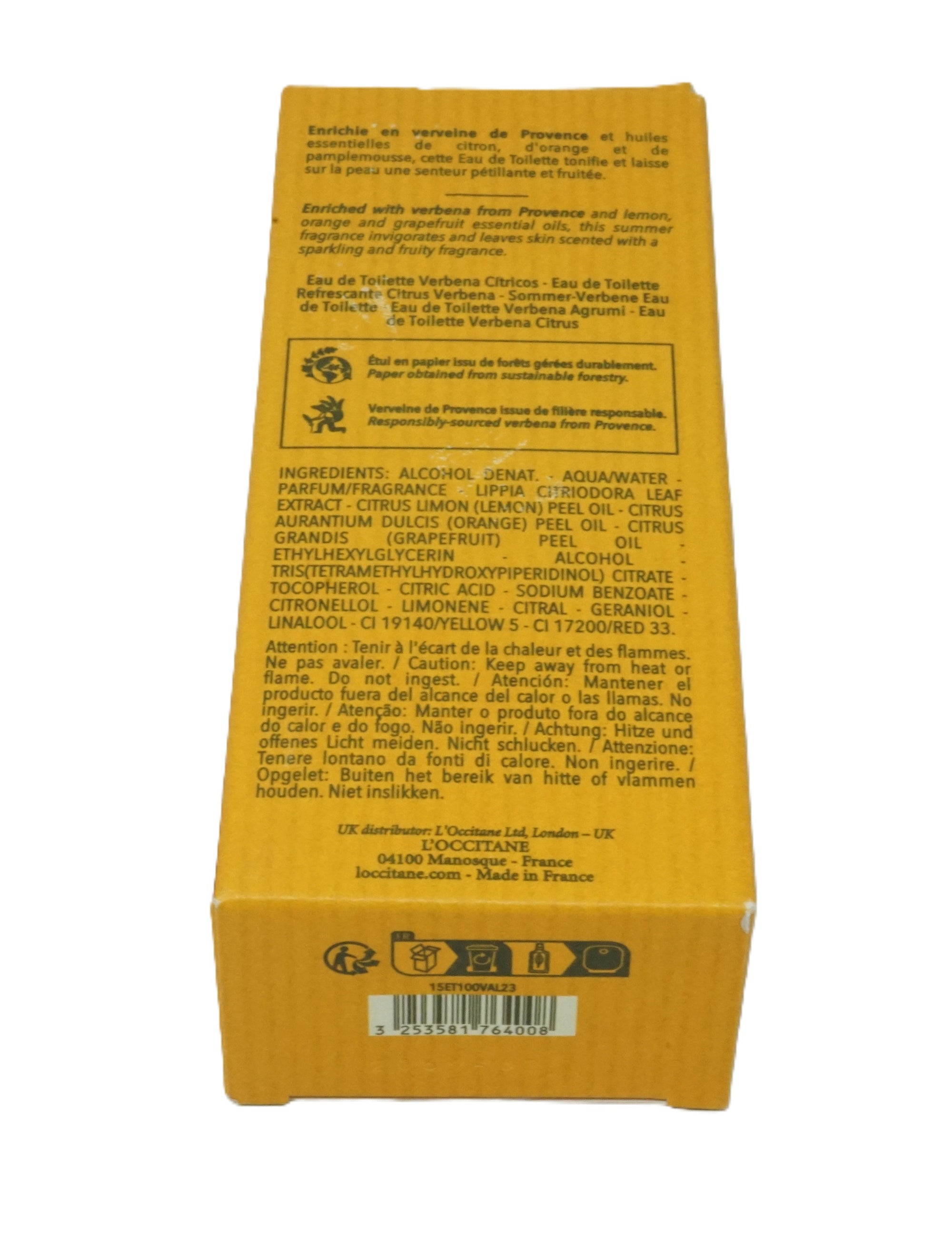 L'Occitane Verveine Agrumes Édition Limitée Eau de Toilette 100 ml