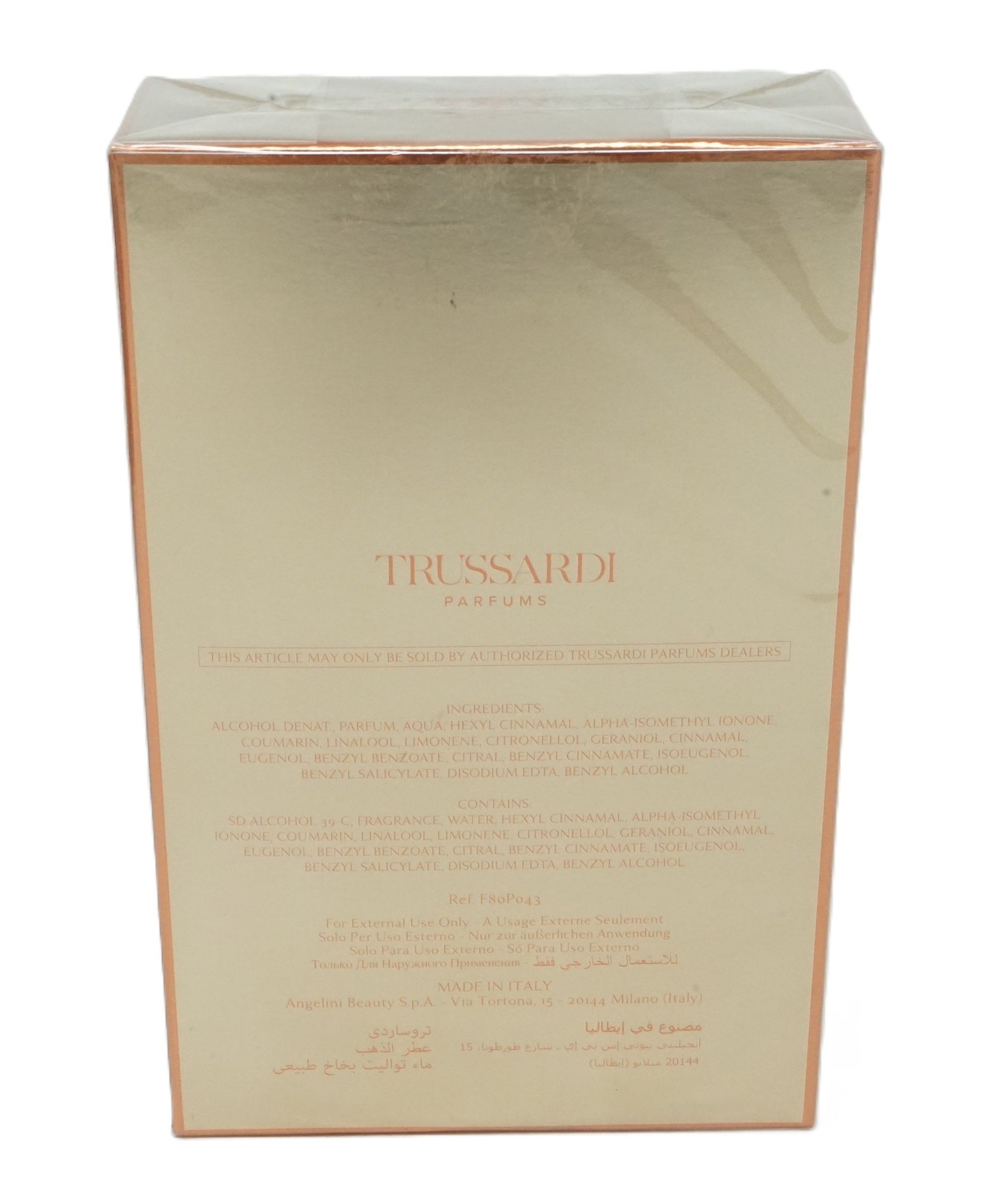 Trussardi Scent of Gold Eau de Parfum Vaporisateur 100 ml