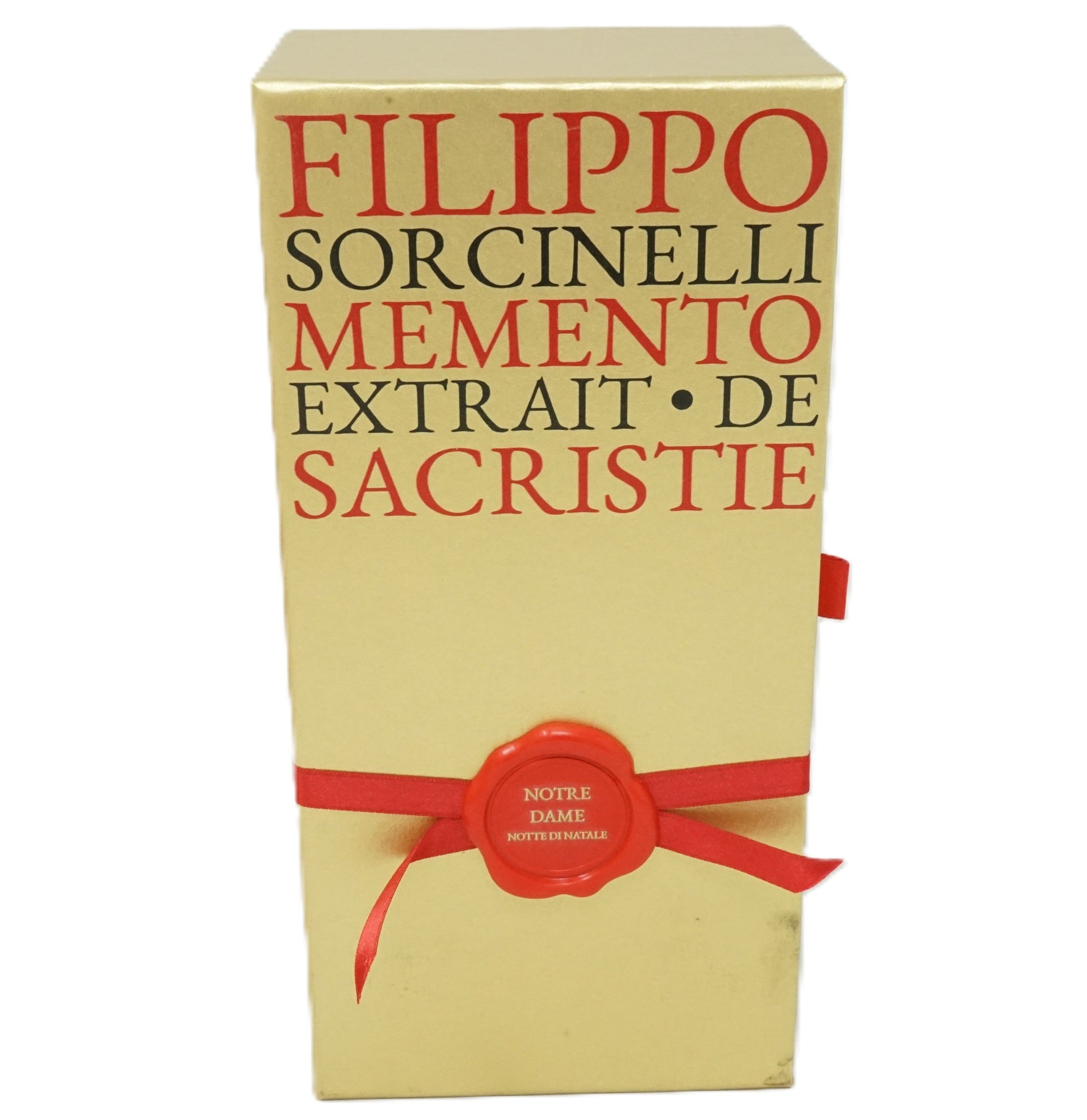 Filippo Sorcinelli Memento Extrait De Sacristie Notre Dame Notte Di Natale 100 ml